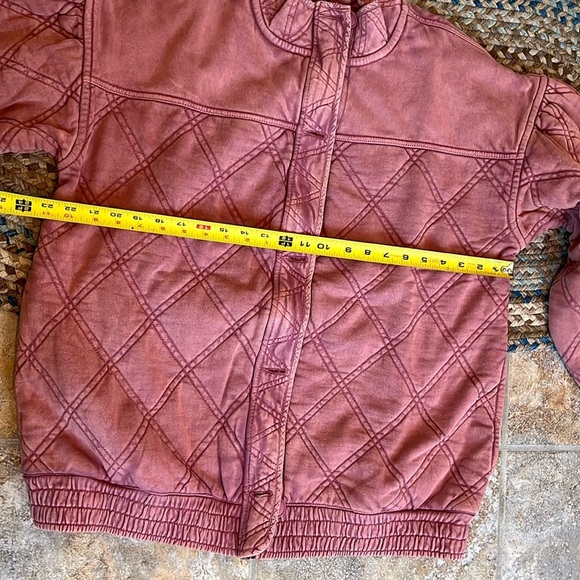 Free People Juno Quilted Oversized Slouchy Bomber Jacket Size Small NWT - Picture 11 of 13